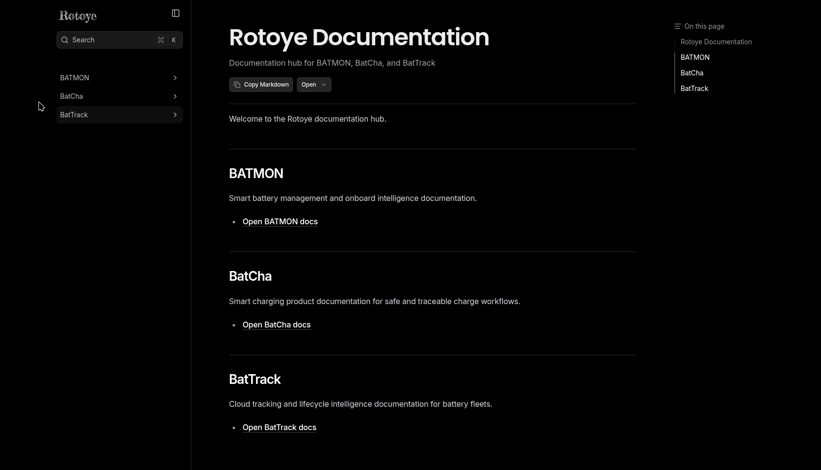 Rotoye Docs project screenshot