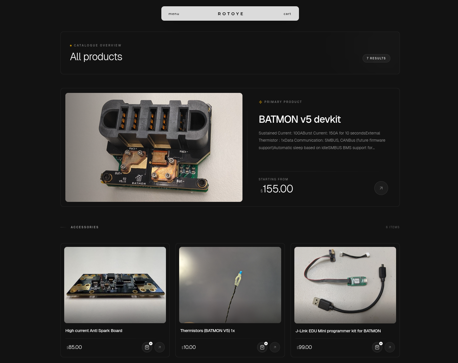 Rotoye Shop project screenshot