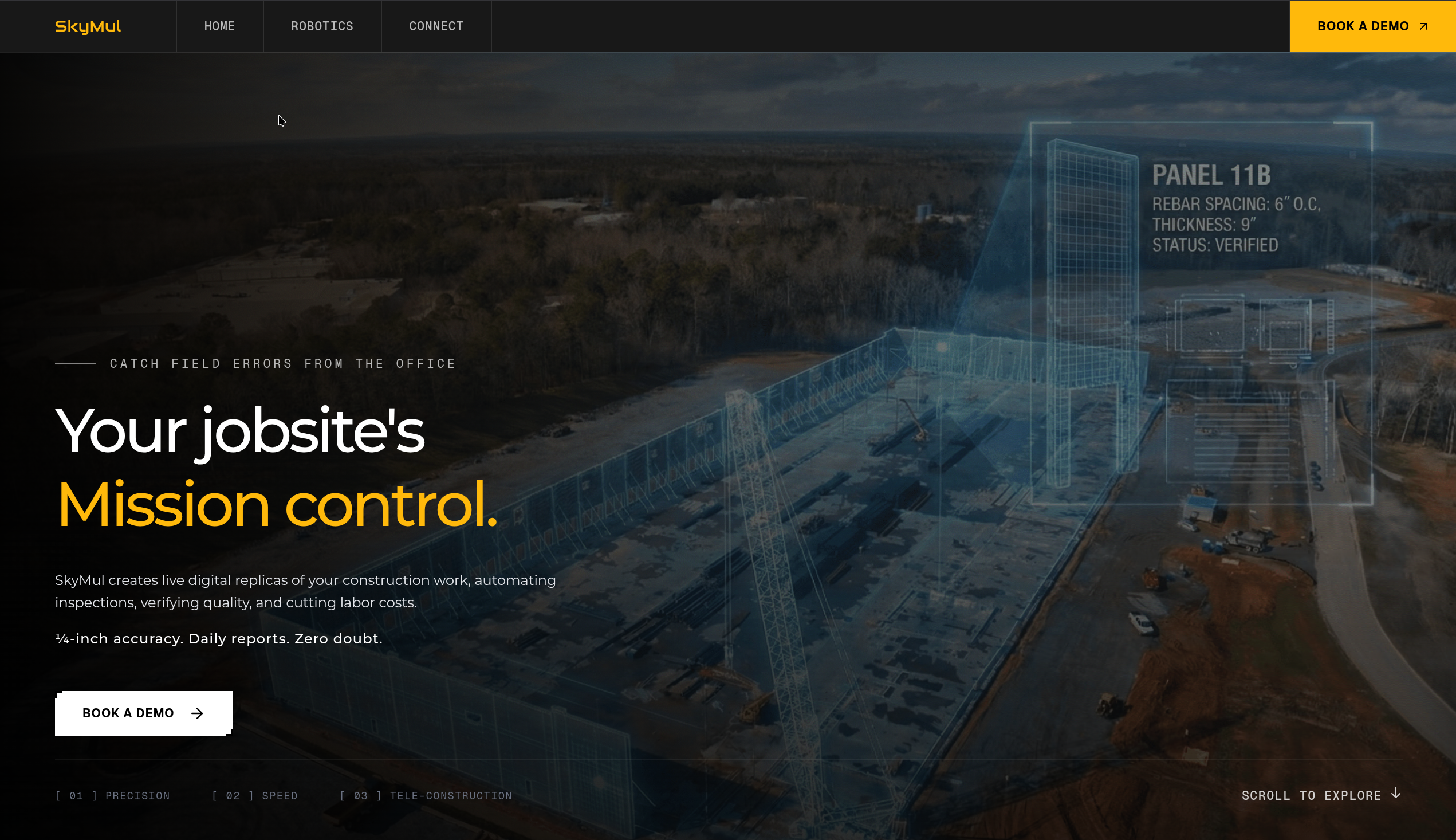 SkyMul Landing project screenshot